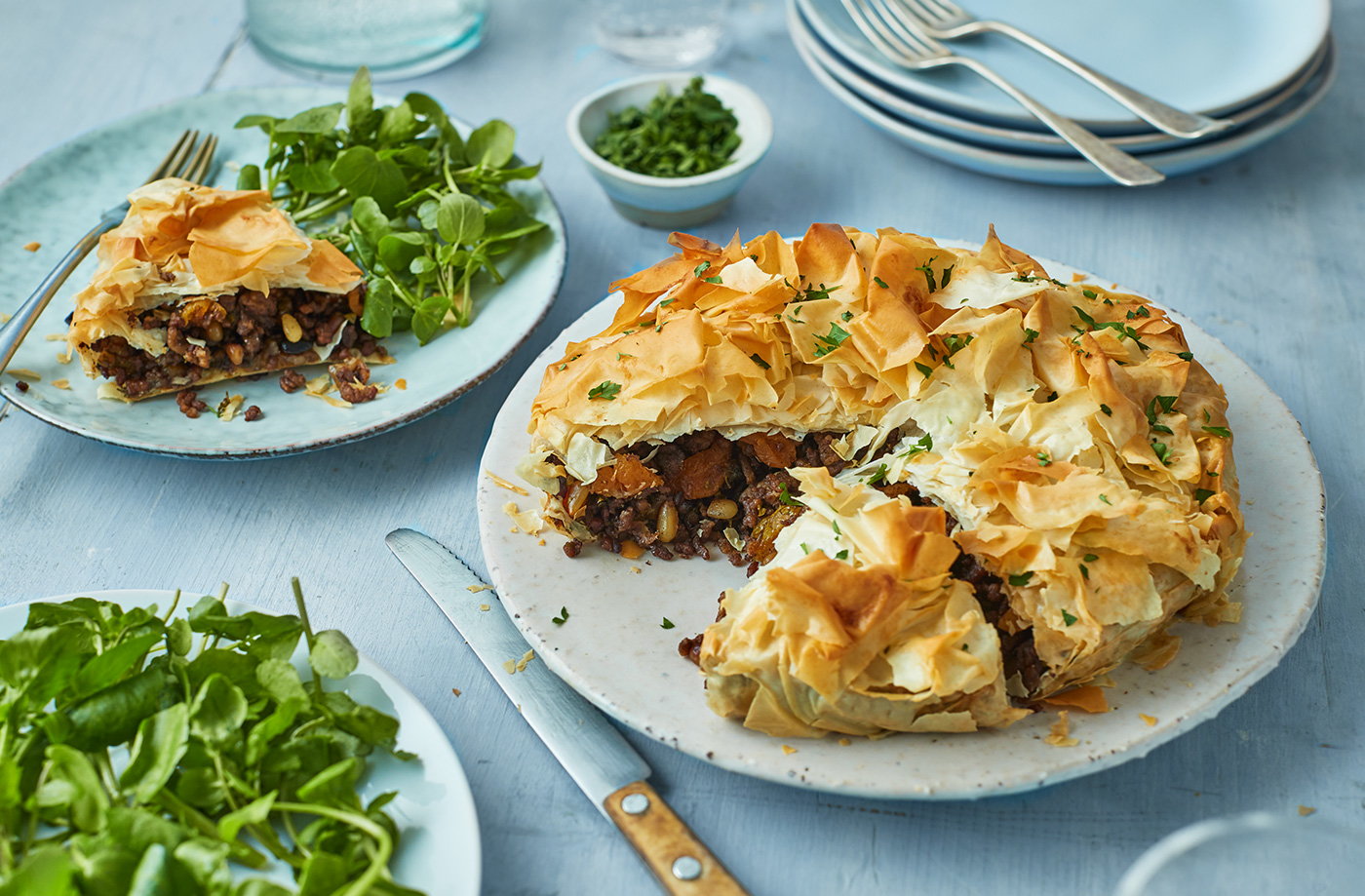 Moroccan lamb filo pie  recipe