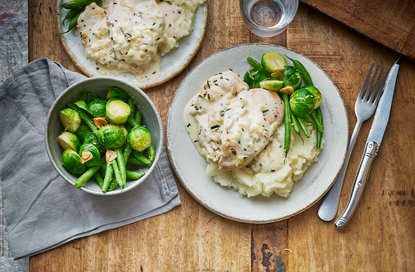 Rosemary chicken with mash recipe