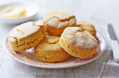 Made using sweet potatoes, these gluten-free scones are an ideal light afternoon treat