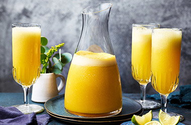 Mango sorbet fizz