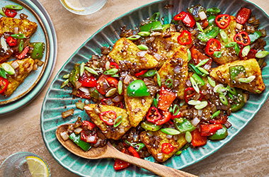 Salt and pepper hash browns