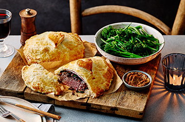 Beef wellington for 2 