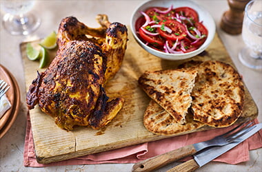 Lime pickle roast chicken