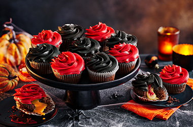 Trick or treat chocolate cupcakes