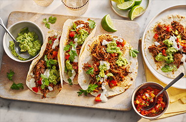 Slow-cooker shredded beef tacos
