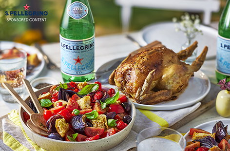 For an easy alfresco feast, try this summer roast chicken with a sharing panzanella