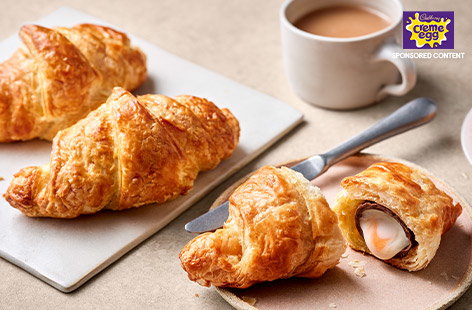 How do you eat your Cadbury Creme Egg? Try something new with this twist on a chocolate croissant
