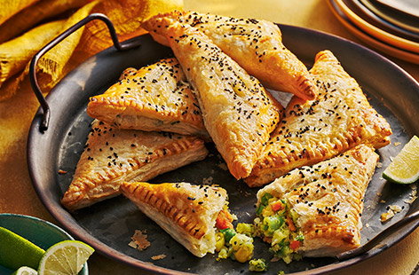 Vegetable samosa puffs