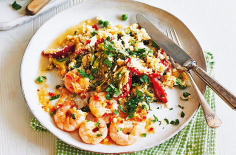 Swap Basmati for cauliflower rice to make this midweek meal healthier.
