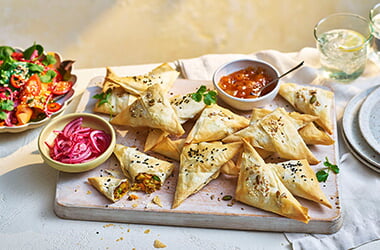 Baked samosas