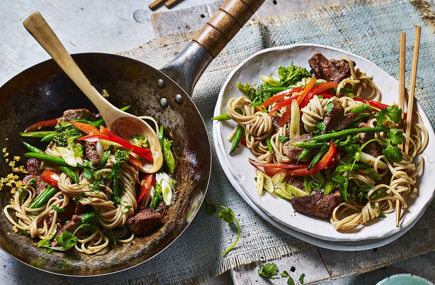 Five-spice pork stir-fry recipe