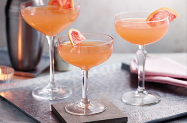 Rose gin cocktails