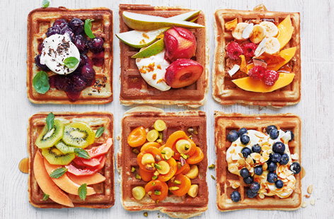 Rainbow waffle