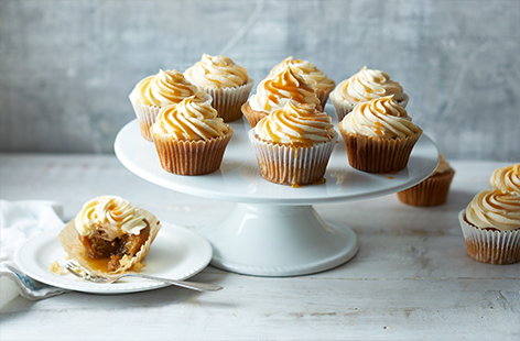 Fluffy icing, tender sponge and a hidden centre of oozing caramel, this vegan salted caramel cupcakes recipe has it all