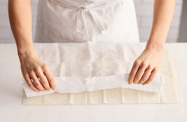 Preparing the pastry